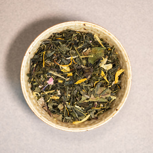 Thé mixte vert sencha et blanc LEVER DU SOLEIL BIO