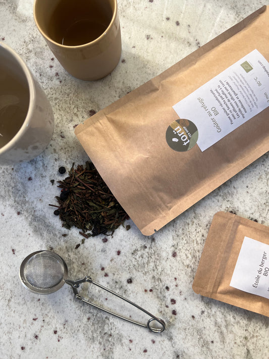 Sachet du thé en vrac Goûter au refuge