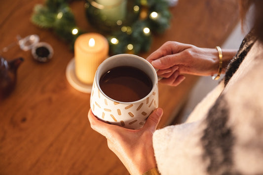 Tasse et thé de Noël 